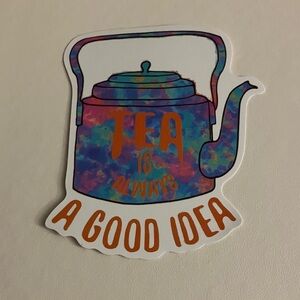 Colorful Teapot Sticker - A Good Idea